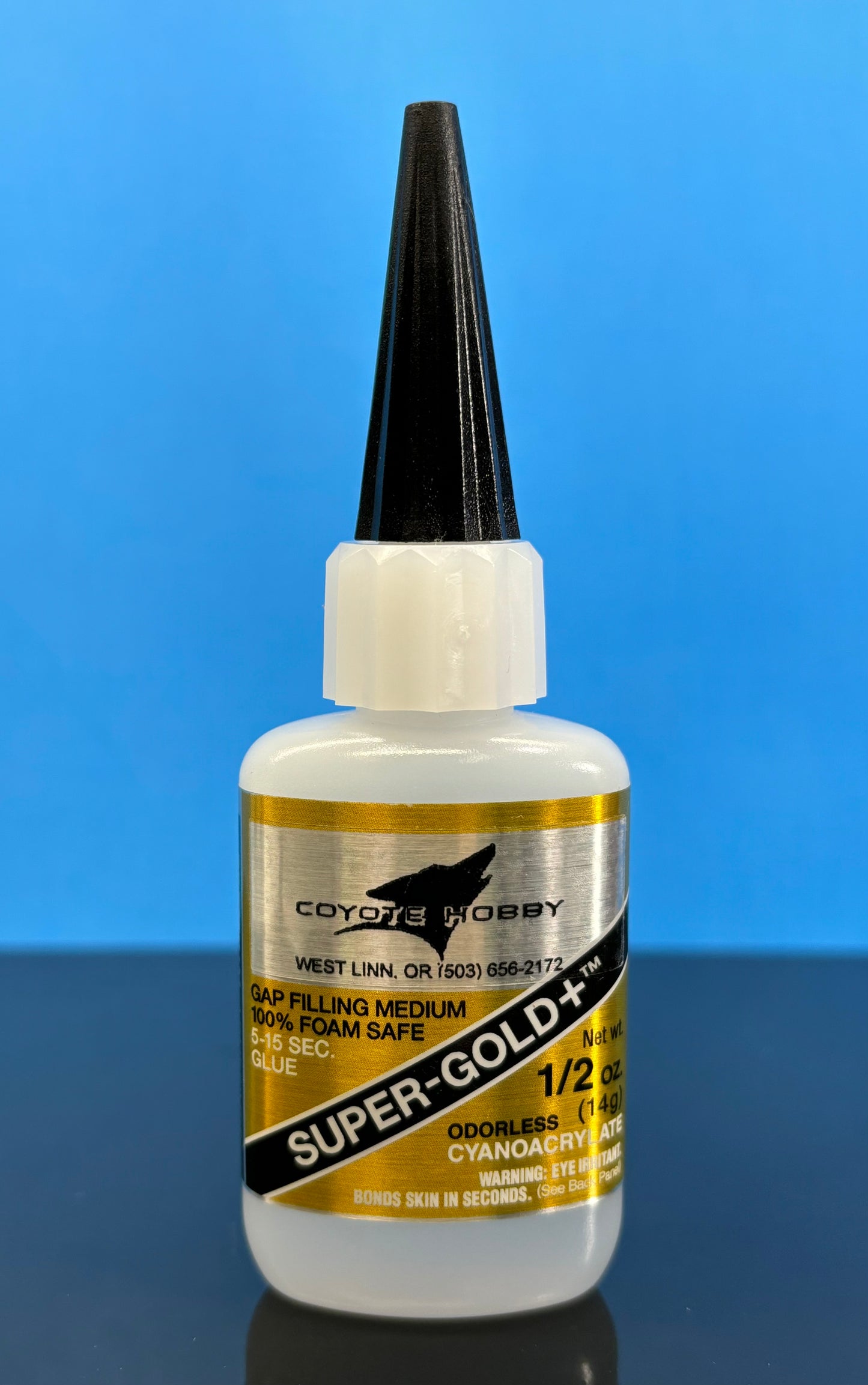 Bob Smith Super Gold+ Oderless Gap Filling Medium CA  (1/2) oz. Cyanoacrylate Glue