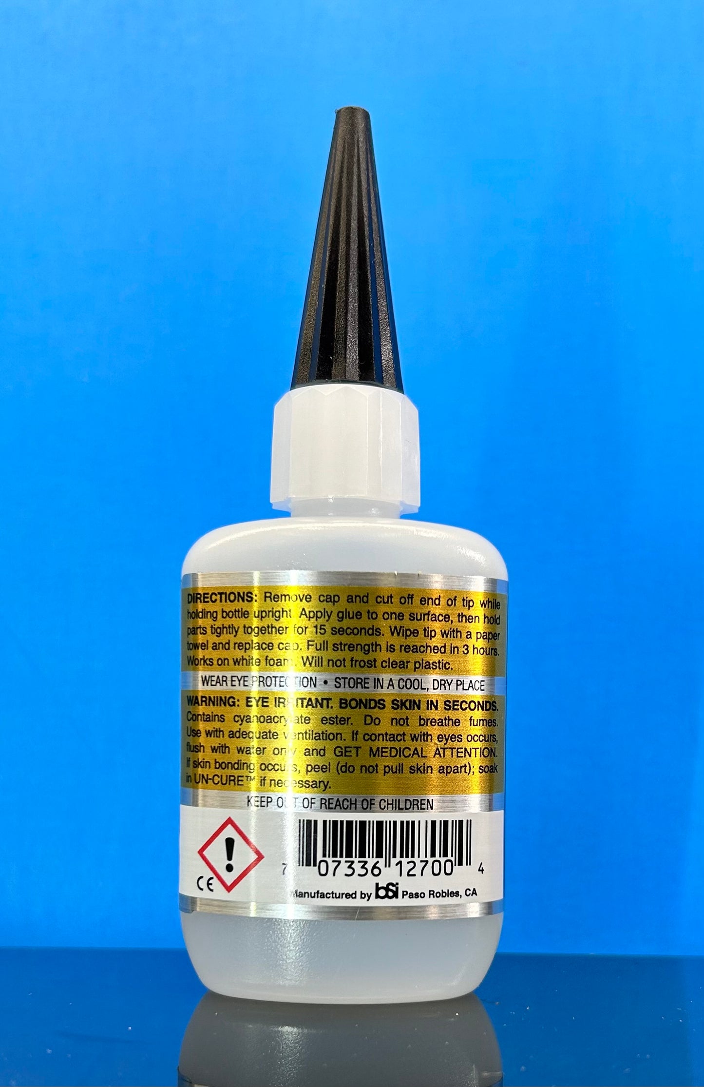 Bob Smith Super Gold+ Oderless Gap Filling Medium CA (1) oz. Cyanoacrylate Glue