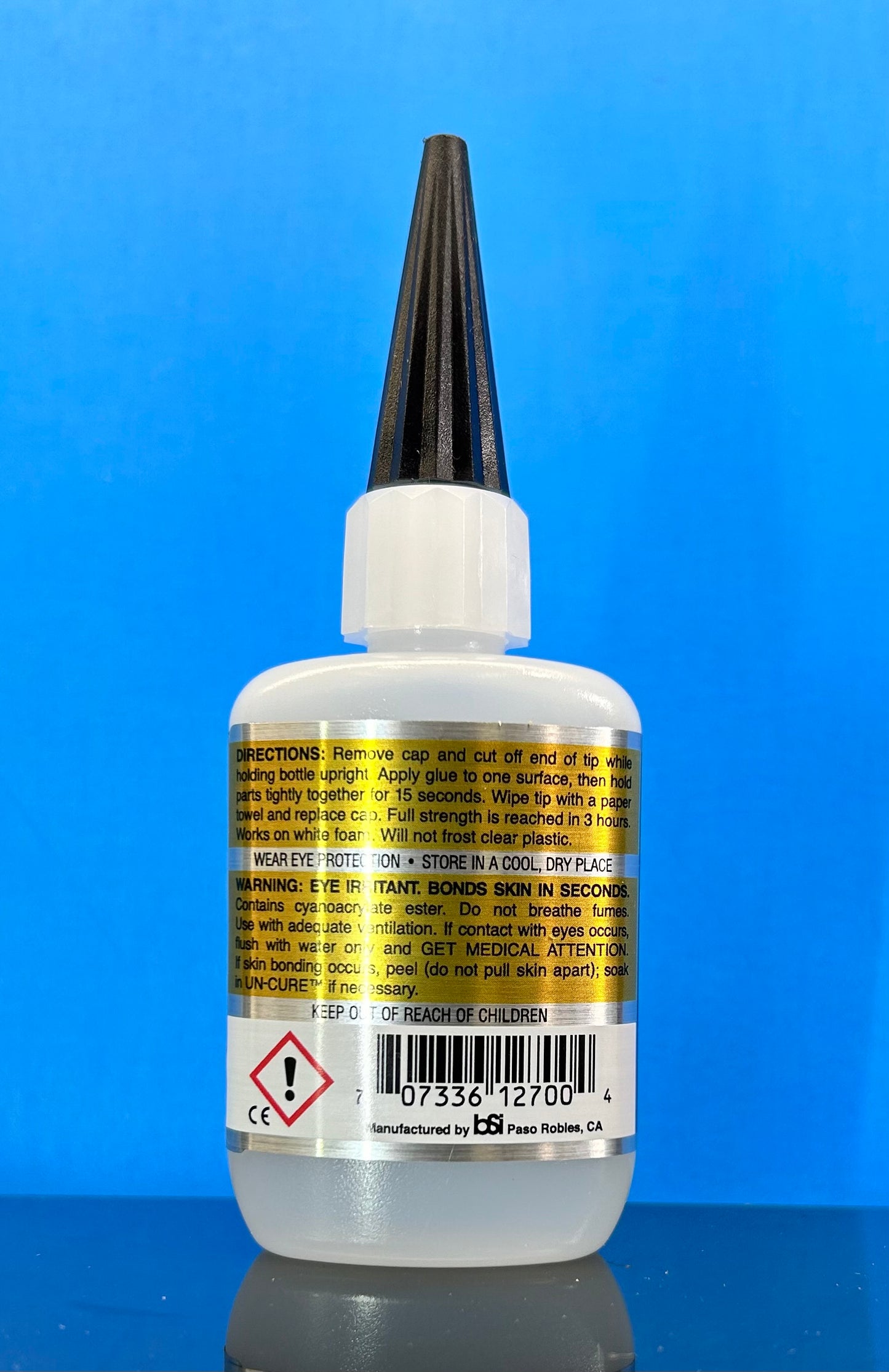 Bob Smith Super Gold+ Oderless Gap Filling Medium CA  (1) oz. Cyanoacrylate Glue