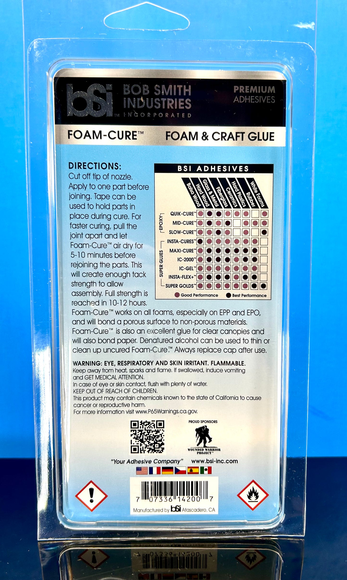Bob Smith Foam-Cure Craft Glue (4) oz.
