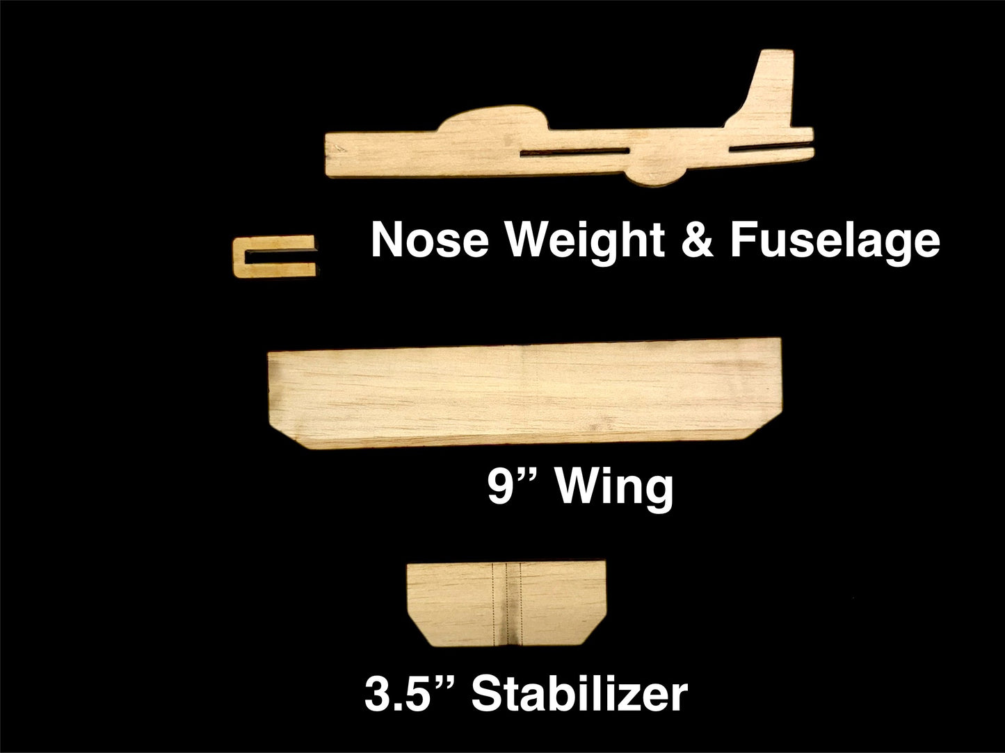 Lot of (2) Innovative New Hand Launch "Tuff Gliders" 9" Wingspan Precision Laser Cut Balsa Made In The U.S.A.