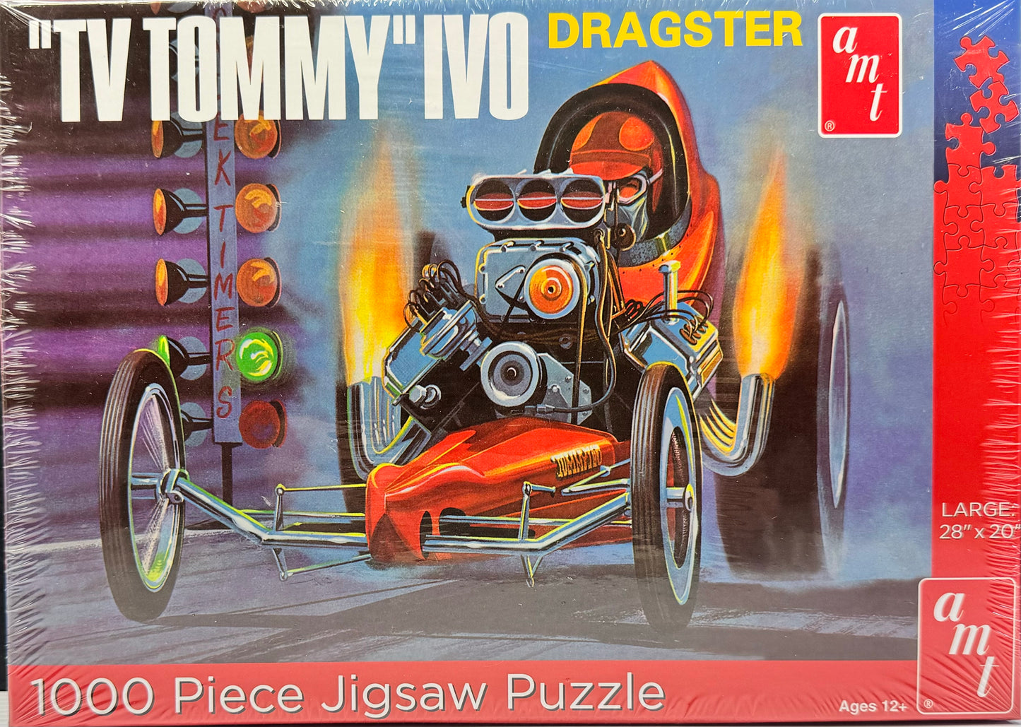 AMT "TV TOMMY IVO" Dragster 1000 Piece Jigsaw Puzzle AWAC009/12 Factory Sealed