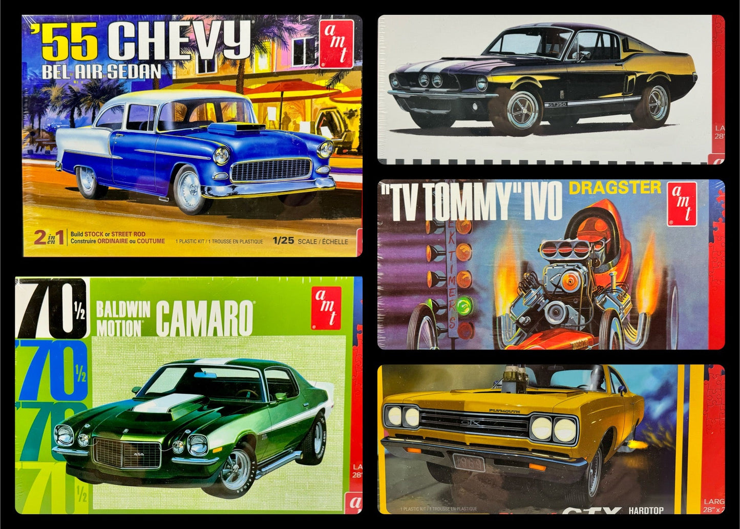 AMT 1969 Plymouth GTX Hardtop 1000 Piece Jigsaw Puzzle AWAC009/12 Factory Sealed