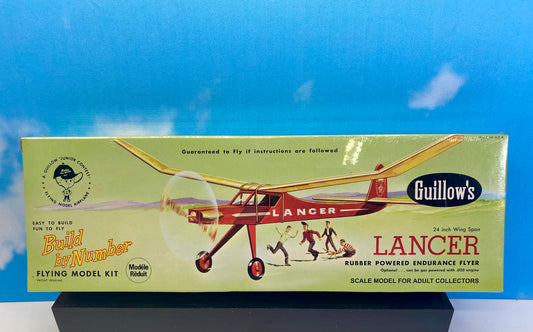 Guillow's Lancer - Factory Sealed - Balsa Wood Model Kit 24" Wingspan