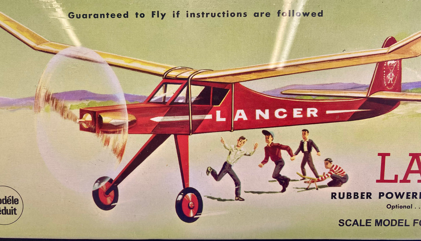 Guillow's Lancer - Factory Sealed - Balsa Wood Model Kit 24" Wingspan