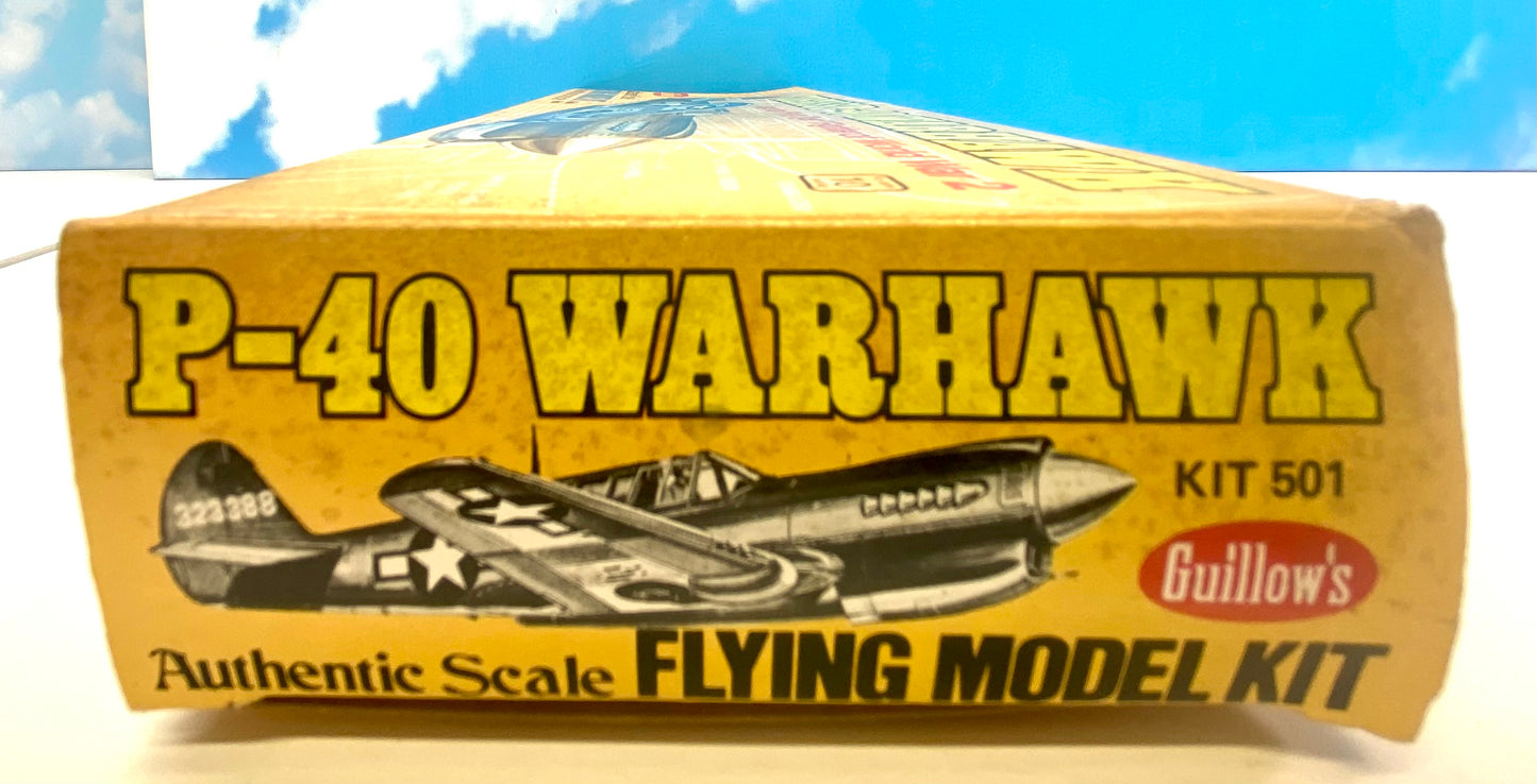 Guillows Curtiss P-40 Warhawk Balsa Wood Kit