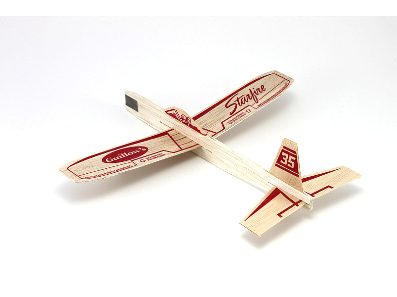 Two Guillows Starfire Balsa Wood Glider Airplane - Model #35 - GREAT SUMMER FUN -