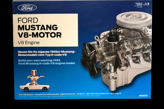 Franzis 1965 Ford Mustang V8-Motor w/Collector's Handbook Large 1:3 Scale