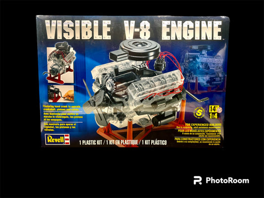 Revell Visible V-8 Engine 1:4 Scale Actual Moving Parts Factory Sealed