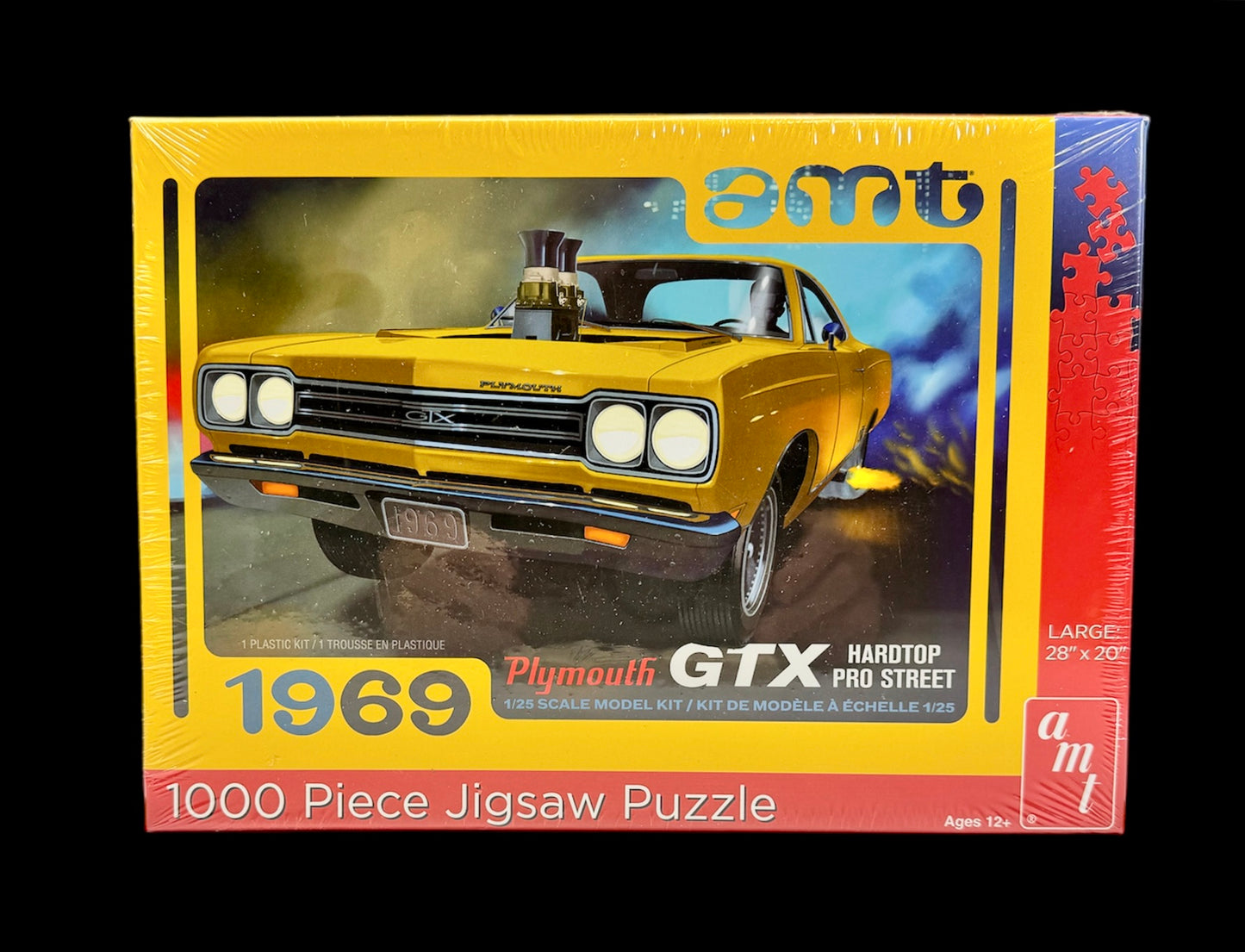 AMT 1969 Plymouth GTX Hardtop 1000 Piece Jigsaw Puzzle AWAC009/12 Factory Sealed
