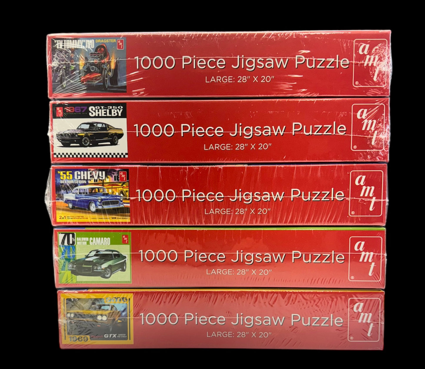 AMT 1955 Chevy Bel Air Sedan 1000 Piece Jigsaw Puzzle AWAC009/12 Factory Sealed