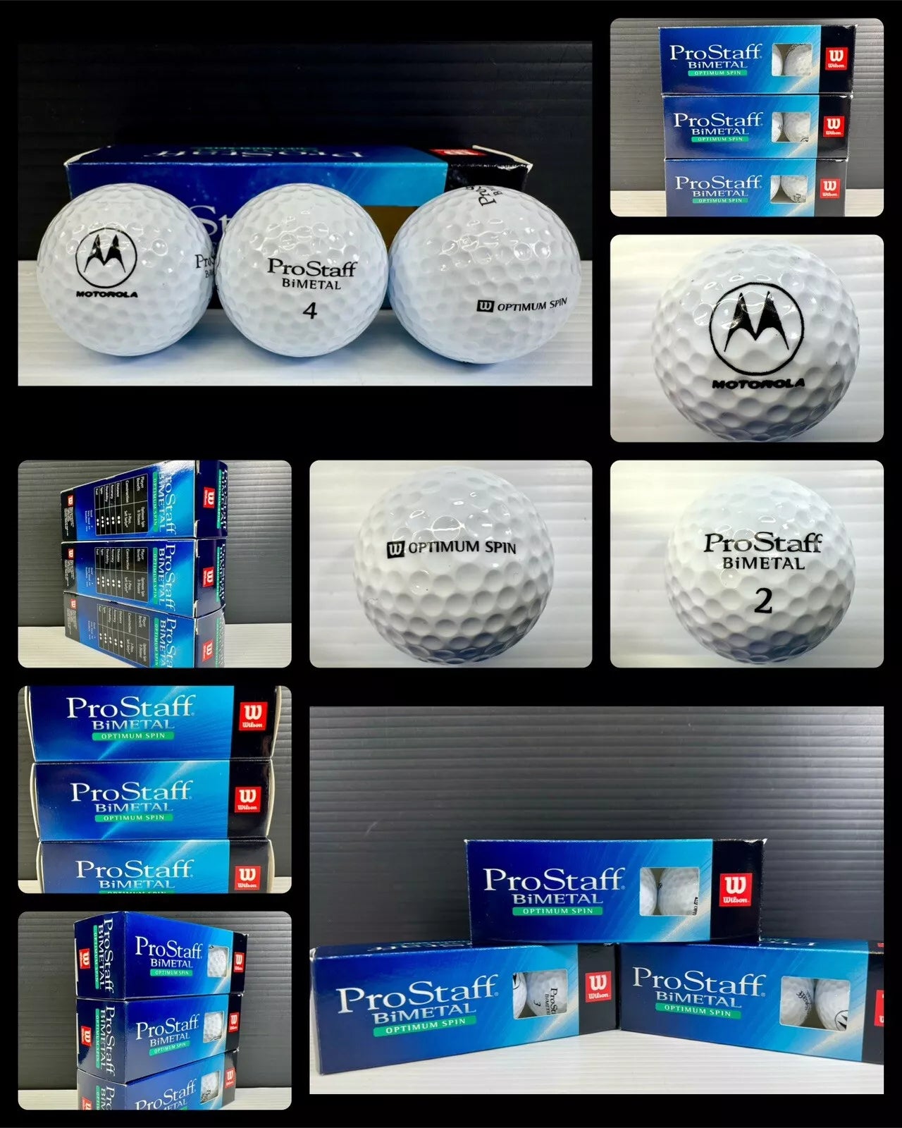 Wilson ProStaff Bi-Metal Optimum Spin Golf Balls 3 Sleeves