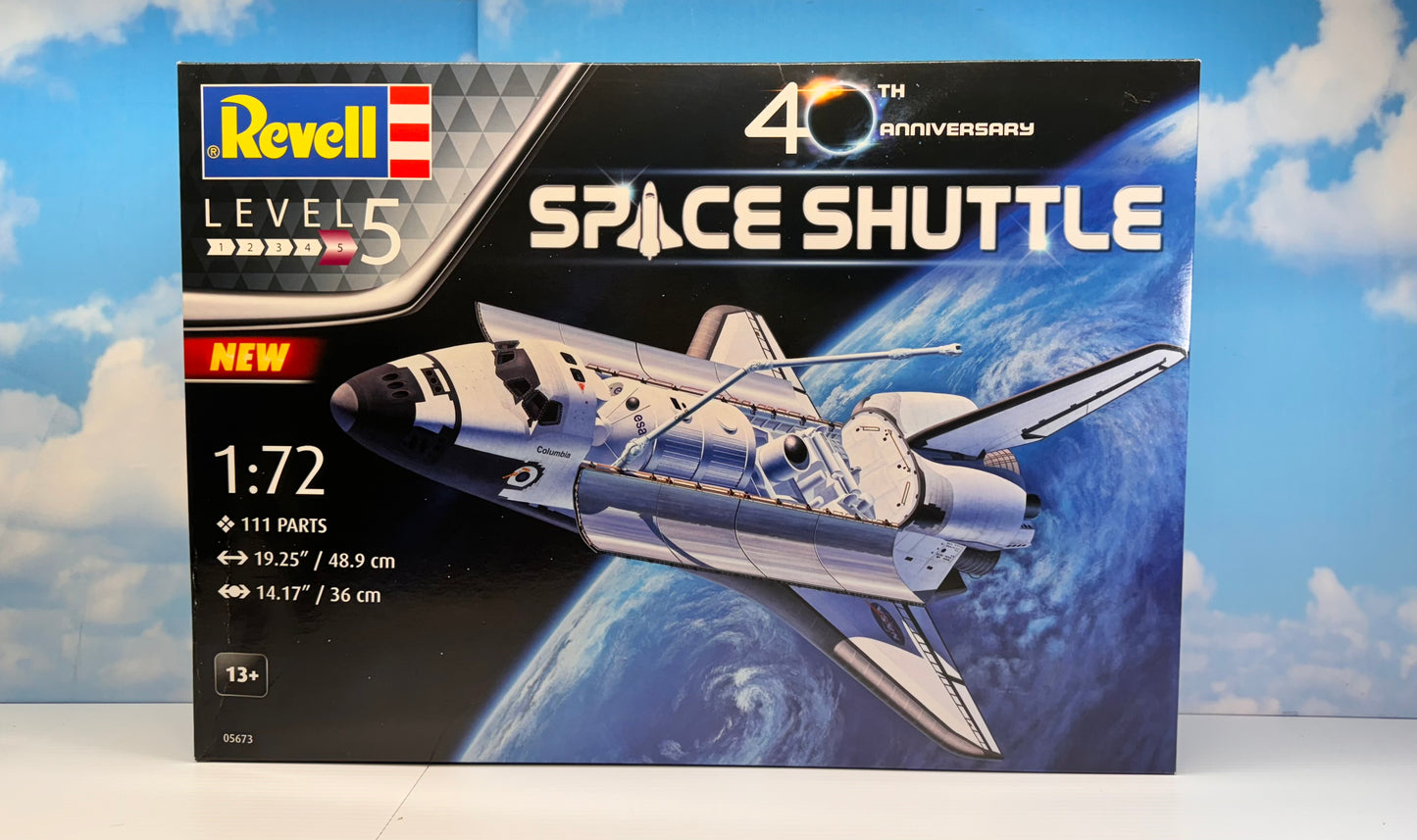 Revell 1:72 Space Shuttle 40th Anniversary Plastic Model Kit