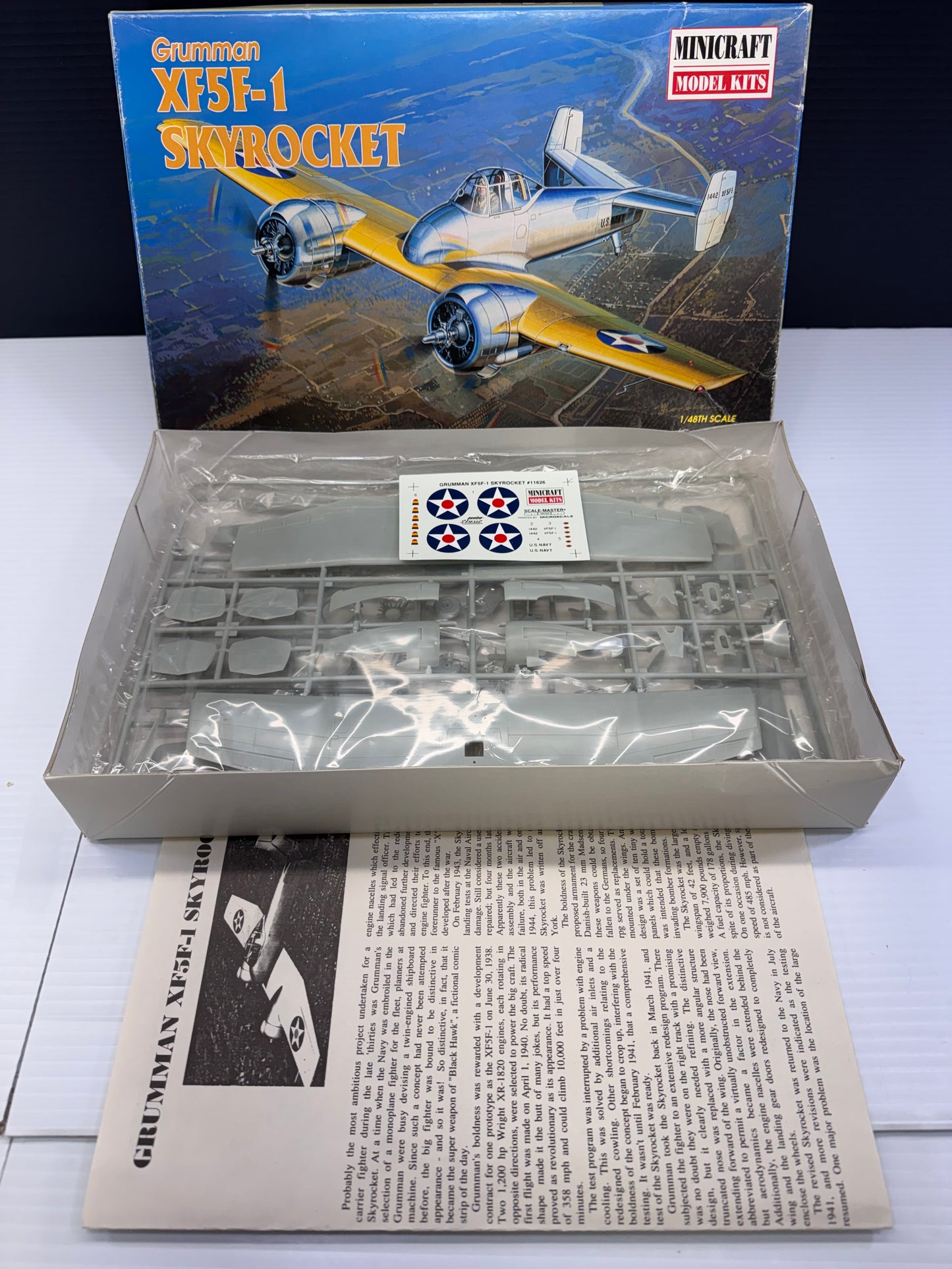 Minicraft Model Kits Grumman XF5F-1 Skyrocket