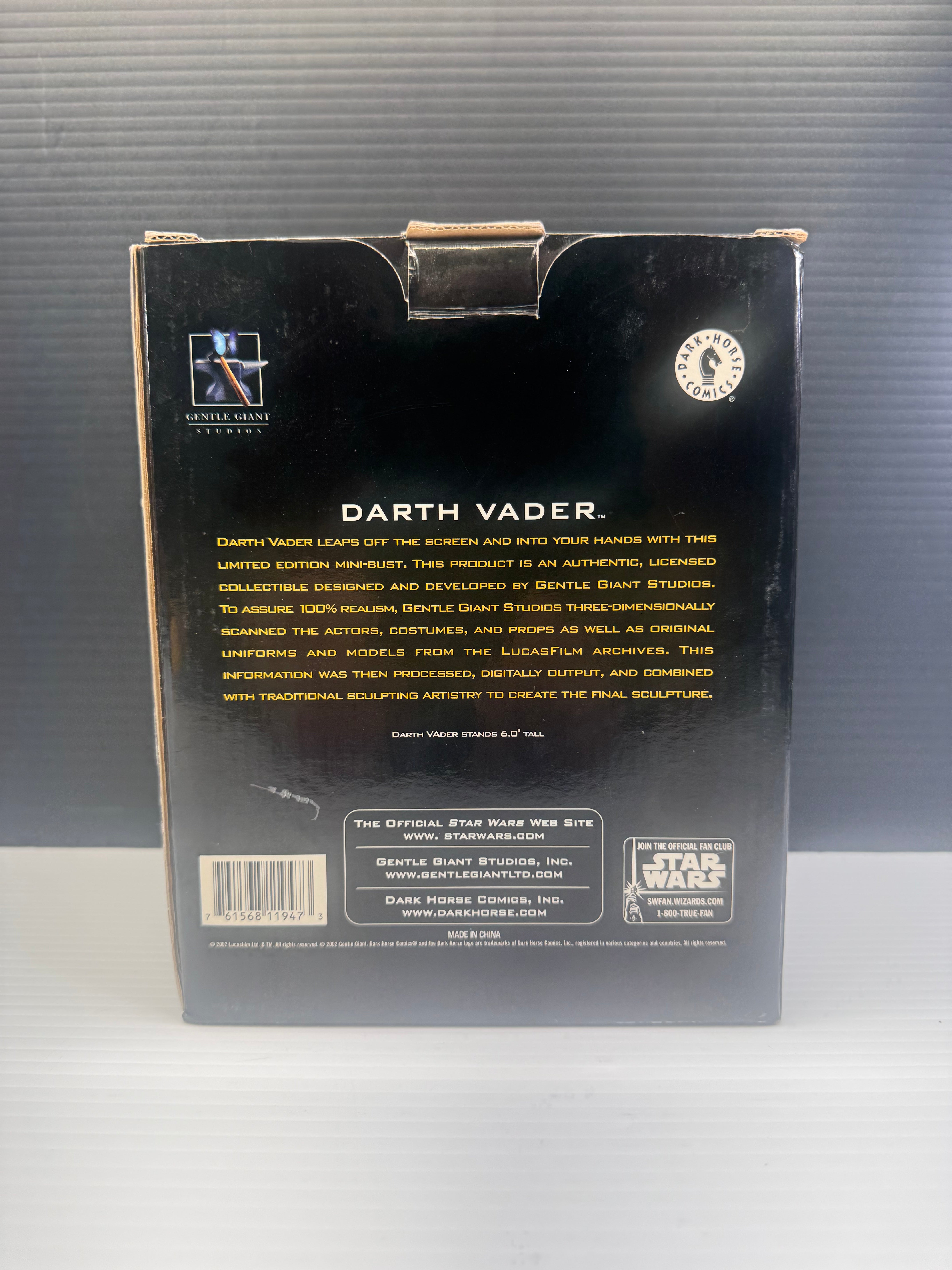 Gentle Giants Darth Vader Collectable Bust 1342/3500 – Coyote Hobby